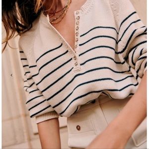 New Sézane leontine jumper size S stripe sweater